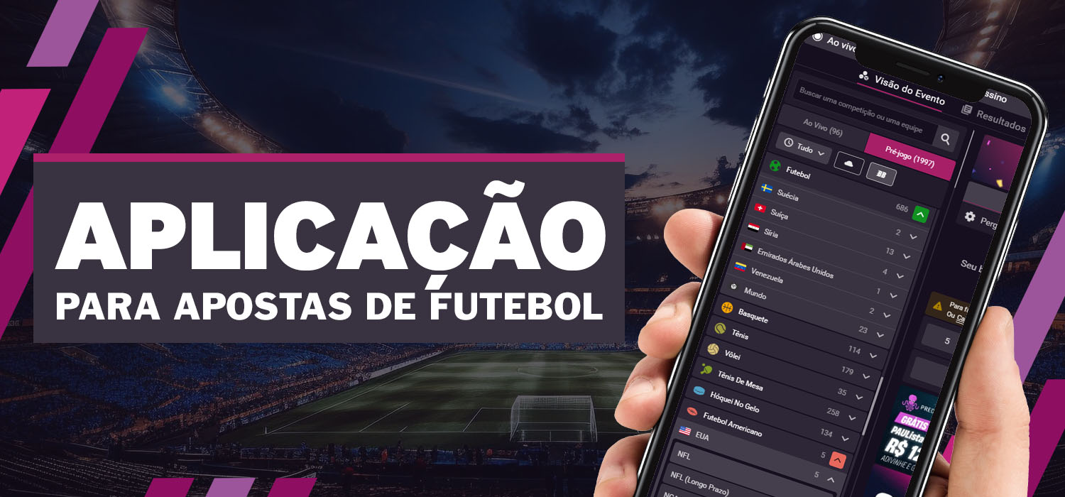 aplicação móvel para apostas de futebol